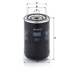 FILTRO ACEITE MANN W940/27