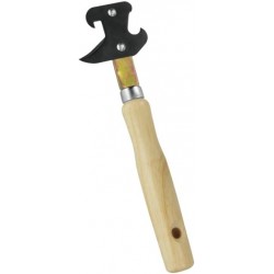 ABRELATAS MANGO MADERA INOX.