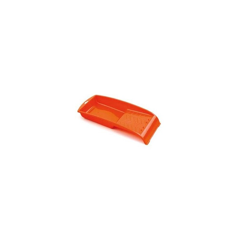 CUBETA PINTOR PLASTICO PEQUEÑA NARANJA MINI 11 CM.