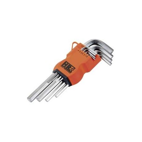 JUEGO 9 LLAVES ALLEN HEXAGONAL HR