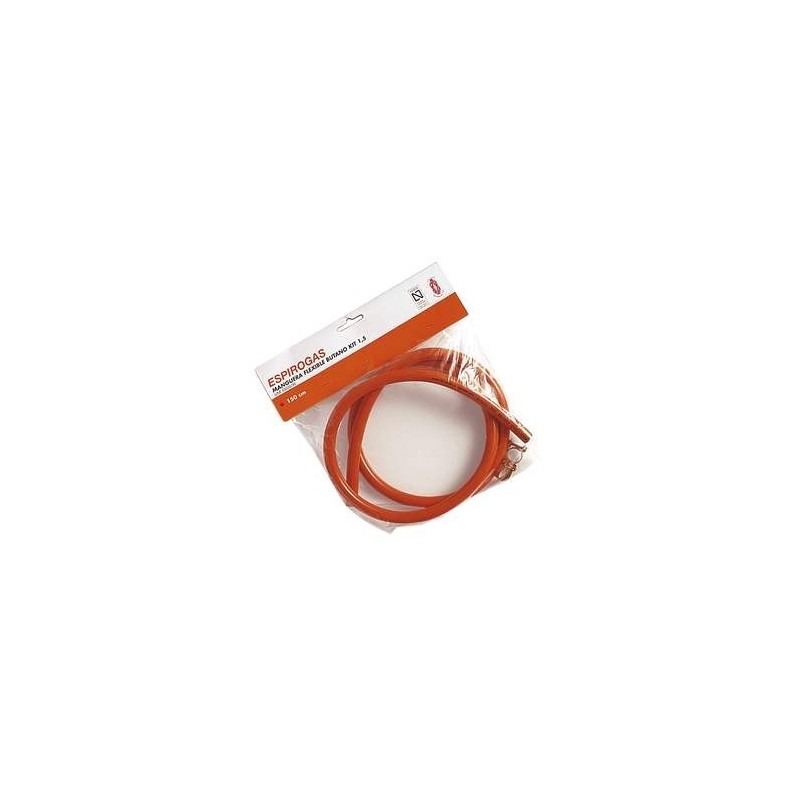 KIT MANGUERA BUTANO C/ABRAZADERAS 1,5 m.